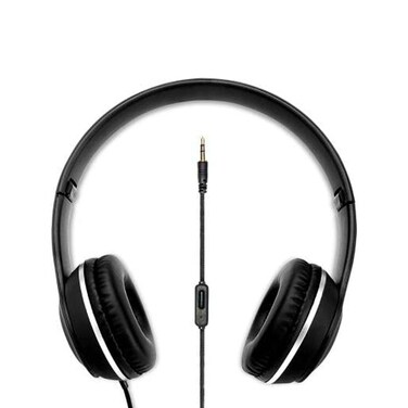 Intex Roar 101 Wired Headset 3.5mm Black Over-Ear Gaming & Music Headphones with Noise Isolation Lightweight Comfortable Design for PC Laptop Mobile Gaming Calls