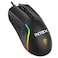 INTEX GM505 7D Wired Gaming Mouse DPI 12800   RGB Lighting Silk Top Cover 7 Programmable Buttons 1.5m Braided USB Cable 1000Hz Polling Rate Black Indian Brand PC Laptop Gamer Accessory