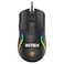 INTEX GM505 7D Wired Gaming Mouse DPI 12800   RGB Lighting Silk Top Cover 7 Programmable Buttons 1.5m Braided USB Cable 1000Hz Polling Rate Black Indian Brand PC Laptop Gamer Accessory