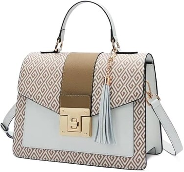 UHURA Genuine Leather Handbags for Women - Crossbody Women's Handbag, Fashionable designer ladies purse small cowhide handbag, women luxury crossbody sling bag for women Bag, Tote Bag g - Multicolour
