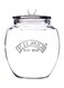 Universal Push Top Storage Jar Clear