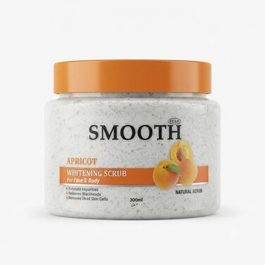 Feah Smooth Apricot Face &amp; Body Scrub   Exfoliating Skin Scrub   300ml