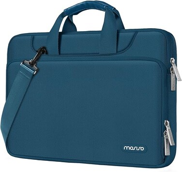 MOSISO 360 Protective Laptop Shoulder Bag Matching Color Sleeve with Belt
 13-inch