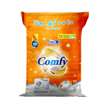 Feah Comfy Detergent Powder 30Kg   Commercial-Grade Bulk Laundry Powder   Deep Cleaning Formula for Heavy Loads   Long-Lasting Fresh Fragrance   Suitable for Machine and Hand Wash   Fabric-Safe