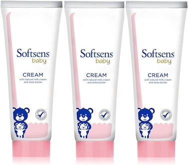 Softsens Baby Rich Moisturising Cream with Natural Milk Cream &amp; Shea Butter, 100G (Pack Of 3)