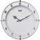 Ajanta 11 Inches Wall Clock for Home/Offces/Bedroom/Living Room/Kitchen (Step Movement, White)