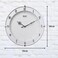 Ajanta Plastic Round Wall Clock &ndash; 19cm Compact Design &ndash; Step Quartz Movement &ndash; White Dial with Minimalist Frame &ndash; Ideal for Home, Kitchen, Office &amp; Study (Model 411-White)