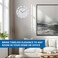 Ajanta Plastic Round Wall Clock &ndash; 19cm Compact Design &ndash; Step Quartz Movement &ndash; White Dial with Minimalist Frame &ndash; Ideal for Home, Kitchen, Office &amp; Study (Model 411-White)