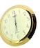Ajanta Quartz Analog Wall Clock &ndash; Golden Plastic Frame, 43.5 x 31.4 x 8.3 cm   Oval Design for Living Room, Office &amp; Bedroom