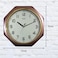 Ajanta Plastic Sweep Analog Wall Clock (Model 1217-Brown) &ndash; Multicolour   24.5 cm x 24.5 cm x 3.8 cm   Silent Sweep Mechanism   Battery Operated   Ideal for Home &amp; Office