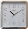Ajanta Abstract Simple Wall Clock &ndash; White   Modern Analog Design   24W x 39.5H cm   Battery Operated Quartz Movement   Ideal for Home, Office &amp; Bedroom