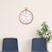 Ajanta Plastic Analog Wall Clock (42.5 cm x 36 cm x 4.5 cm, Copper)