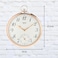 Ajanta Plastic Analog Wall Clock (42.5 cm x 36 cm x 4.5 cm, Copper)