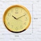 Ajanta Quartz Analog Wall Clock &ndash; 26cm Ivory Abstract Design with Step Movement, Plastic Frame &ndash; Modern Round Wall Clock for Living Room, Bedroom, Kitchen &amp; Office (Model 957-Ivory)