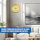 Ajanta Quartz Analog Wall Clock &ndash; 26cm Ivory Abstract Design with Step Movement, Plastic Frame &ndash; Modern Round Wall Clock for Living Room, Bedroom, Kitchen &amp; Office (Model 957-Ivory)