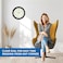Ajanta Sweep Analog Wall Clock &ndash; 31cm Round Brown Design with Roman Numerals, Silent Non-Ticking Quartz Movement, Plastic Frame &ndash; Classic Decorative Wall Clock for Home &amp; Office