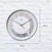 Ajanta Silent Sweep Analog Wall Clock &ndash; White Plastic Frame with Glass Face   30.3 x 30.3 x 4.5 cm   Elegant Round Wall Clock for Home &amp; Office &ndash; Model 2937-White