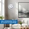 Ajanta Silent Sweep Analog Wall Clock &ndash; White Plastic Frame with Glass Face   30.3 x 30.3 x 4.5 cm   Elegant Round Wall Clock for Home &amp; Office &ndash; Model 2937-White