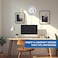 Ajanta Silent Sweep Analog Wall Clock &ndash; White Plastic Frame with Glass Face   30.3 x 30.3 x 4.5 cm   Elegant Round Wall Clock for Home &amp; Office &ndash; Model 2937-White