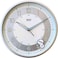 Ajanta Silent Sweep Analog Wall Clock &ndash; White Plastic Frame with Glass Face   30.3 x 30.3 x 4.5 cm   Elegant Round Wall Clock for Home &amp; Office &ndash; Model 2937-White