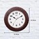 Ajanta Vintage Sweep Wall Clock 5017-Mahogany &ndash; 14 Inch Silent Quartz Analog Wall Clock with Big Display &amp; Matt Wood Finish, Decorative Wall Clock for Living Room, Bedroom &amp; Office