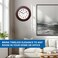 Ajanta Vintage Sweep Wall Clock 5017-Mahogany &ndash; 14 Inch Silent Quartz Analog Wall Clock with Big Display &amp; Matt Wood Finish, Decorative Wall Clock for Living Room, Bedroom &amp; Office