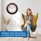 Ajanta Vintage Sweep Wall Clock 5017-Mahogany &ndash; 14 Inch Silent Quartz Analog Wall Clock with Big Display &amp; Matt Wood Finish, Decorative Wall Clock for Living Room, Bedroom &amp; Office