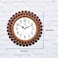 Ajanta 1627 Musical Pendulum Wall Clock &ndash; Blue   Quartz Movement   Hourly Melodies &amp; Night Sensor   Elegant Oval Design   50.7 x 24.9 cm