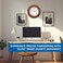Ajanta 1627 Musical Pendulum Wall Clock &ndash; Blue   Quartz Movement   Hourly Melodies &amp; Night Sensor   Elegant Oval Design   50.7 x 24.9 cm