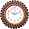 Ajanta 1627 Musical Pendulum Wall Clock &ndash; Blue   Quartz Movement   Hourly Melodies &amp; Night Sensor   Elegant Oval Design   50.7 x 24.9 cm