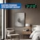 Ajanta Quartz Digital Wall Clock &ndash; Green LED Display with Battery Backup, Electric Powered, Accurate Quartz Timekeeping &ndash; Modern Plastic Wall Clock for Home &amp; Office (Model 127-Green)