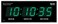 Ajanta Quartz Digital Wall Clock &ndash; Green LED Display with Battery Backup, Electric Powered, Accurate Quartz Timekeeping &ndash; Modern Plastic Wall Clock for Home &amp; Office (Model 127-Green)