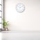 Ajanta 6087 Designer Wall Clock &ndash; White   Silent Sweep Movement   Dome Glass   Shimmery Silver Markers   Luxury Home &amp; Office D&eacute;cor