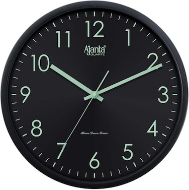 Ajanta Home D&eacute;cor Wall Clock 1157 &ndash; Green   Silent Sweep Movement, Accurate Quartz Timekeeping   Stylish Wall Clock for Home &amp; Office