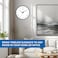 Ajanta Wall Clock 10027 &ndash; Blue Home D&eacute;cor Series   Silent Sweep Movement, Accurate Quartz Clock   Stylish Wall Timepiece for Home &amp; Office