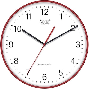 Ajanta Wall Clock - Home Decore Series Clocks - 1187 - Red