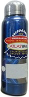Atlasflask Stainless Steel Vacuum Bottle, Double-Wall Insulated and Leak-Resistant, Blue, 220 ml