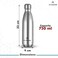 Atlasware Stainless Steel Hot & Cold Vacuum Bottle, Double-Wall Insulated and Leak-Resistant, Silver, 750 ml