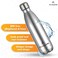 Atlasware Stainless Steel Hot & Cold Vacuum Bottle, Double-Wall Insulated and Leak-Resistant, Silver, 350 ml