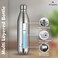 Atlasware Stainless Steel Hot & Cold Vacuum Bottle, Double-Wall Insulated and Leak-Resistant, Silver, 350 ml