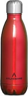 Atlasware Stainless Steel Vacuum Bottle, Double-Wall Insulated and Leak-Resistant, Red, 350 ml