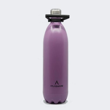 Atlasflask Stainless Steel Vacuum Bottle, Double-Wall Insulated and Leakproof, 2000 ml