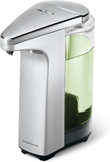 simplehuman ST1023 Automatic Liquid Soap Dispenser, 237 ml, Motion Sensor, Volume Control, Brushed Nickel