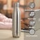 Atlasware Stainless Steel Vacuum Bottle, Double-Wall Insulated and Leak-Resistant, Matt Steel, 350 ml