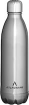 Atlasware Stainless Steel Vacuum Bottle, Double-Wall Insulated and Leak-Resistant, Matt Steel, 500 ml