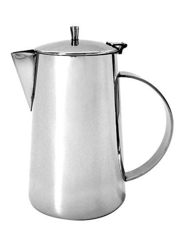 Tea Jug with Cap Silver &ndash; Elegant Jug for Tea, Beverage &amp; Serving