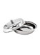 Entree Round Shaped Dish with Lid – Silver, 22x21x11 cm, Elegant Serveware Piece