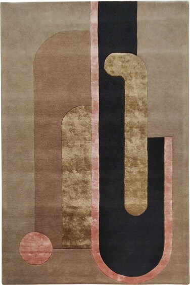 Ramsha Handmade 180x270cm Area Rug Wool &amp; Viscose Floor Hand Tufted Rug - HTWV 30