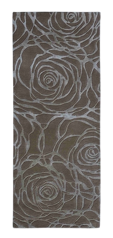 Ramsha Handmade - ZUA 07 80x200 cm Beige Color Wool, Silk &amp; Cotton Home Decor Hand Tufted Rug