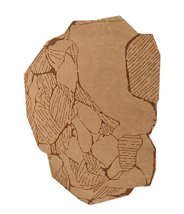 Ramsha Handmade 250x350cm Brown &amp; Light Beige Color Modern Home Hand Tufted Rug - HTW 42